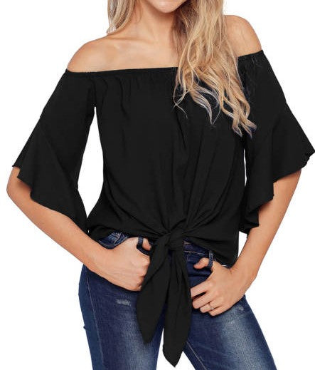 Black Off Shoulder Top