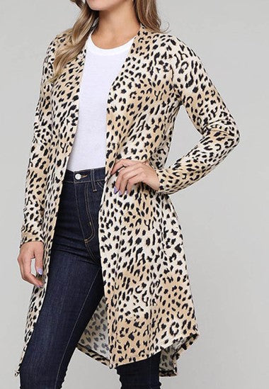 Leopard Print Cardigan